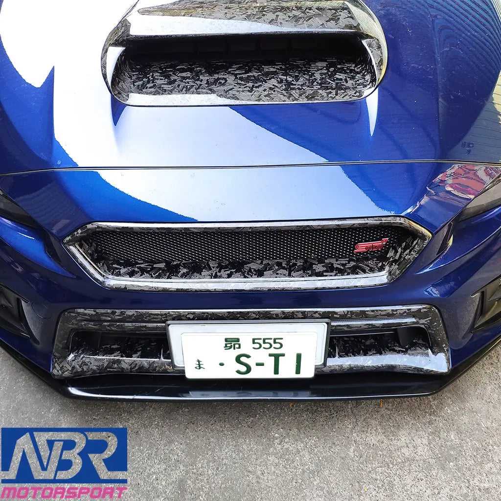WRX STiグリル Subaru 2018-2021 WRX STI Forged Carbon Fiber Front Grille V2 Style