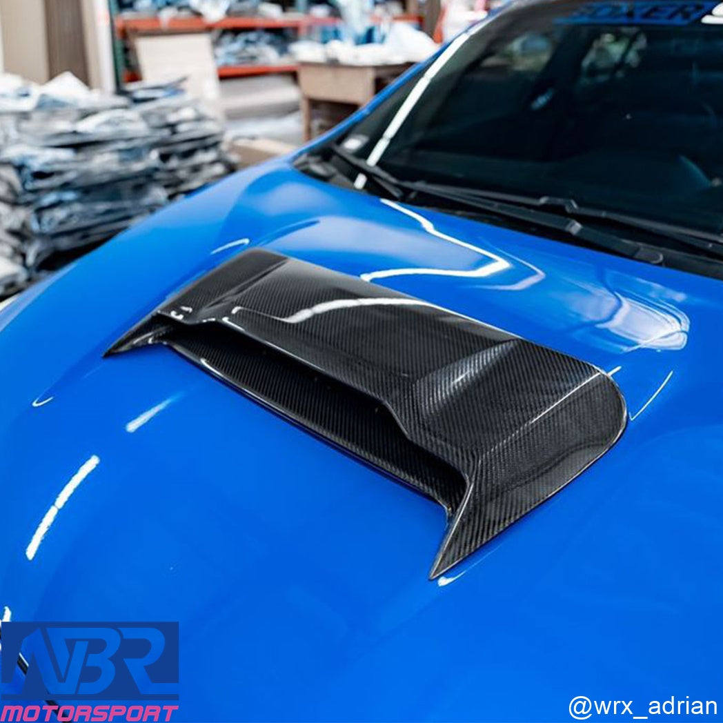Subaru 2022+ WRX Carbon Fiber Hood Scoop Cover Add on NBR Motorsport