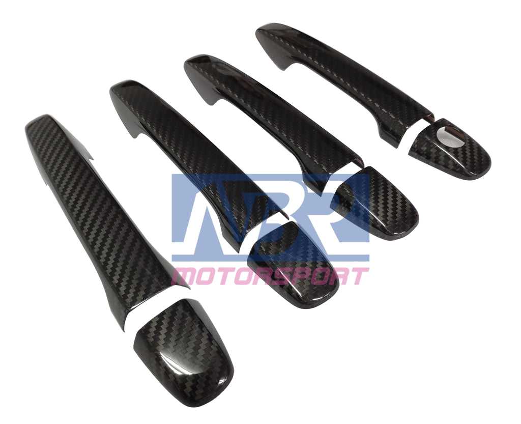 20152021 WRX STI Dry Carbon Fiber Door Handle Covers NBR Motorsport