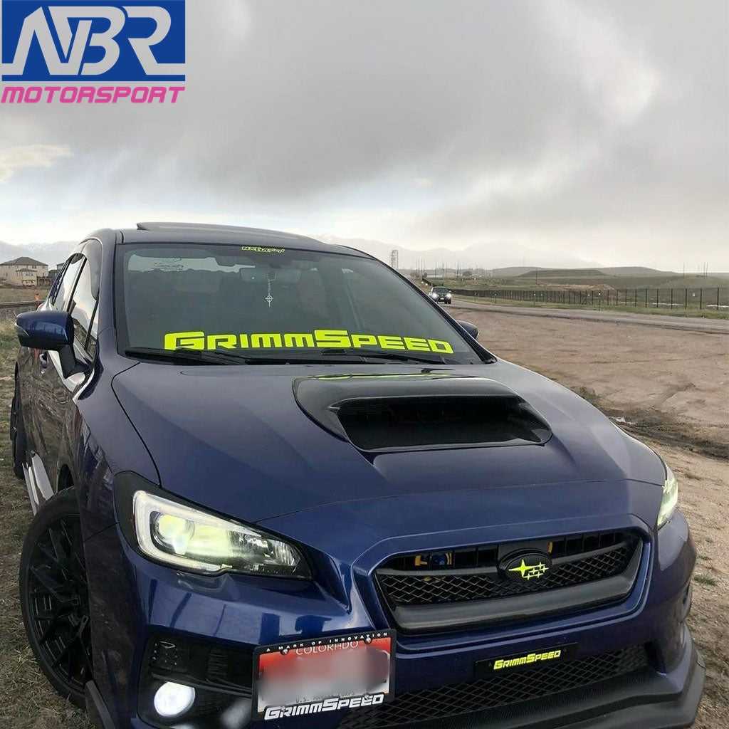 2015 2021 WRX STI Carbon Fiber Oversize Hood Scoop NBR Motorsport