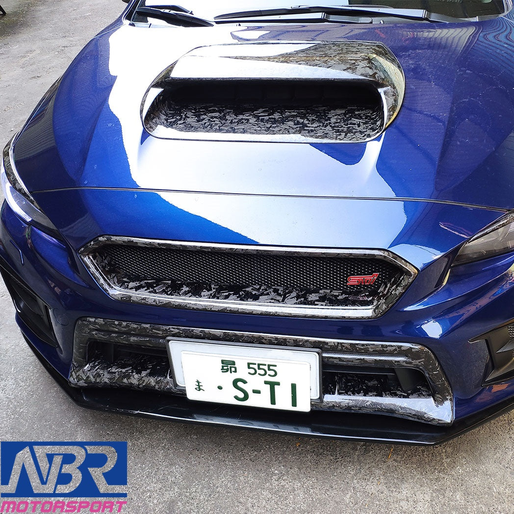スバル2018-2021WRXSTIカーボンファイバーフロントグリルV2 スバル2018-2021WRXSTIカーボンファイバーフロントグリルV2