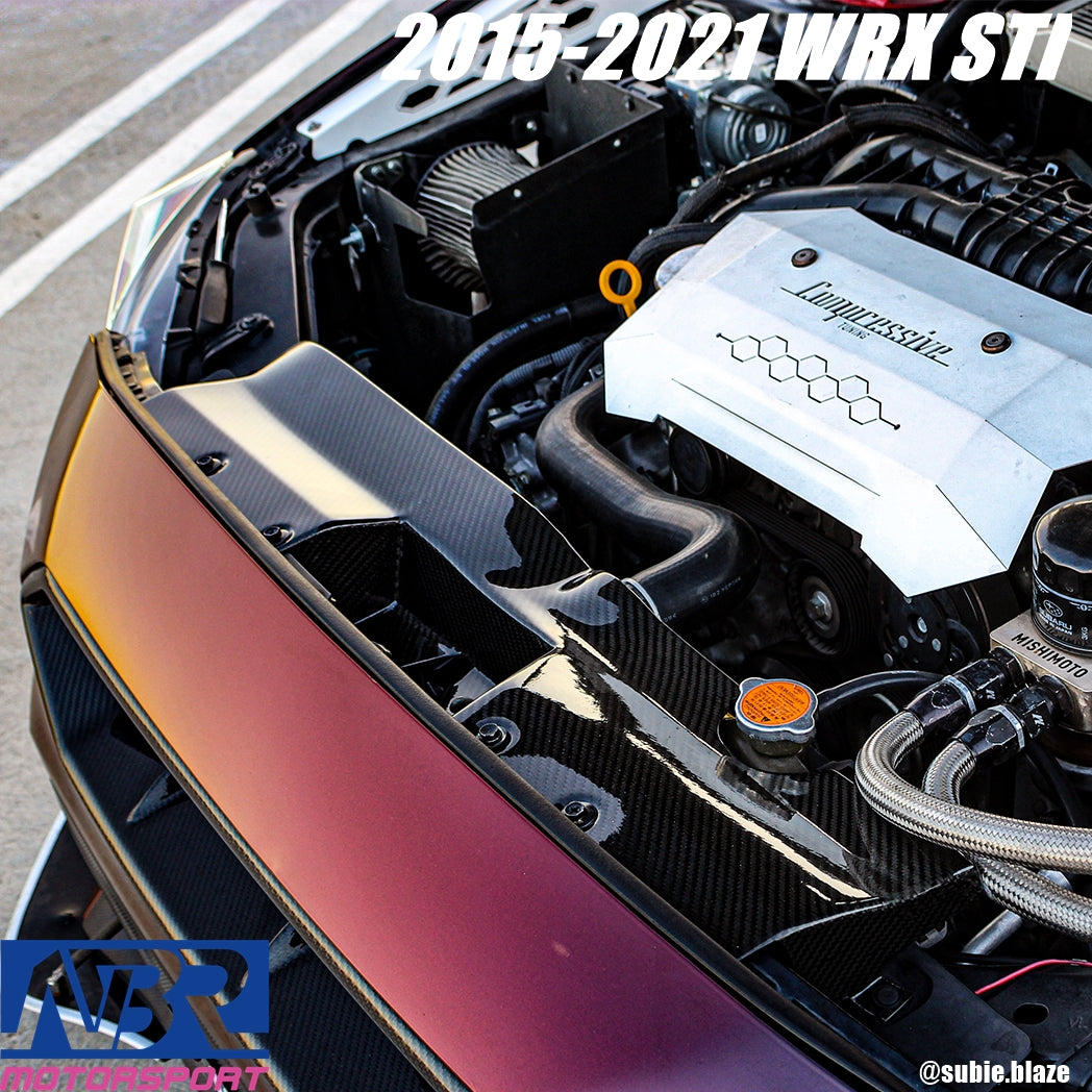 2015+ WRX/STIカーボンファイバーエンジンフェンダーシュラウドベント