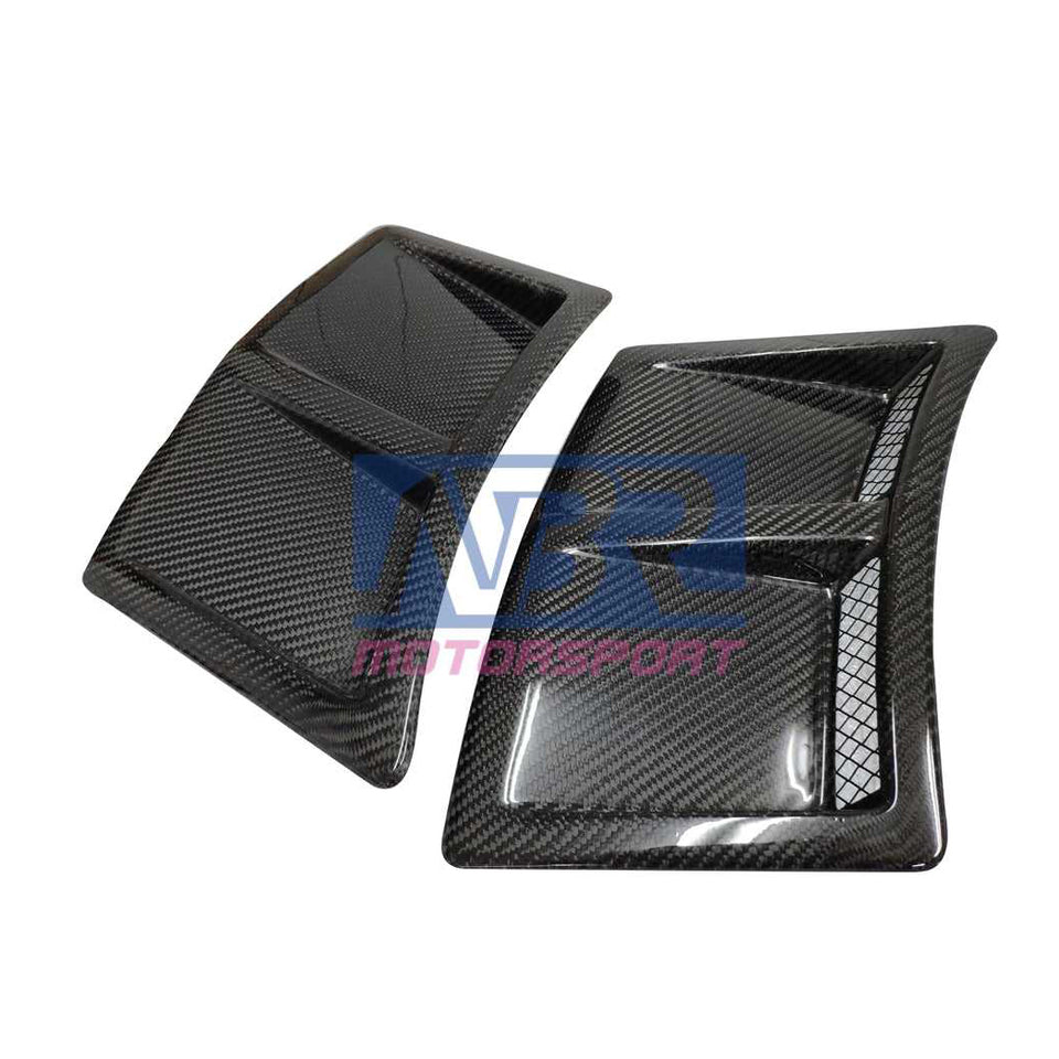 2015-2021 WRX STI S207 Style Carbon Fiber Rear Bumper Vent Inserts