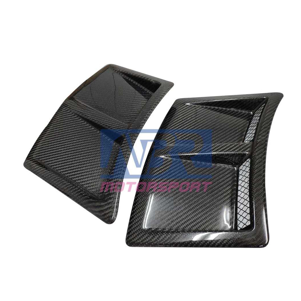 2015-2021 WRX STI S207 Style Carbon Fiber Rear Bumper Vent Inserts