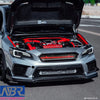 2018-2021 WRX STI Front Brace V2 Style Fits FMIC + Carbon Grille V2 Style