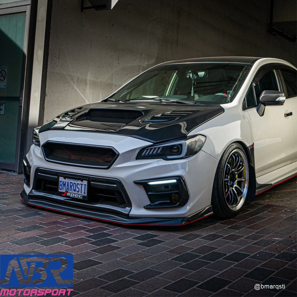 2018-2021 WRX STI Dry Carbon Fiber DRL Bezels Sequential Turn Signals - NBR Motorsport