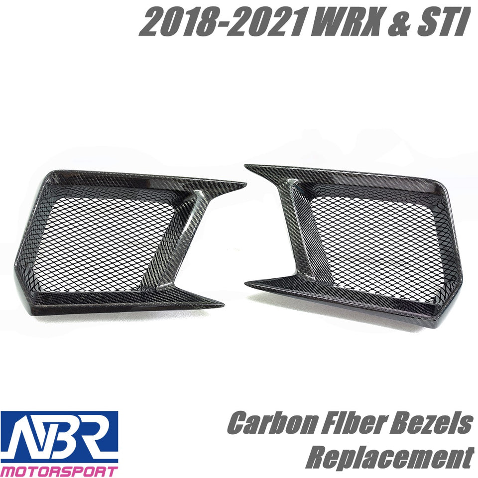 2018-2021 WRX STI Carbon Fiber Bezels - NBR Motorsport