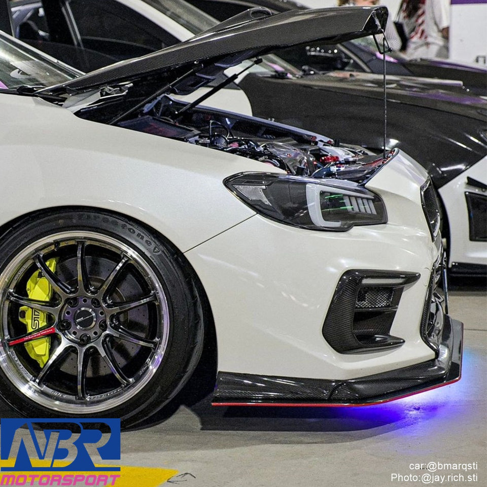 2018-2021 WRX STI Dry Carbon Fiber DRL Bezels Sequential Turn Signals - NBR Motorsport