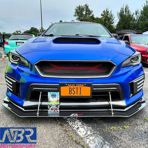 2018-2021 WRX STI Carbon Grille V2 Style + Front Brace - NBR Motorsport