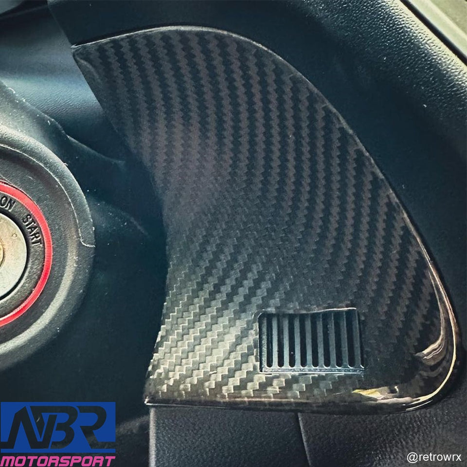 Subaru 2022+ WRX Dry Carbon Fiber Dash Trim Covers LHD & Left Switch Trim Button & Dash Trim Panel Cover LHD Only - NBR Motorsport