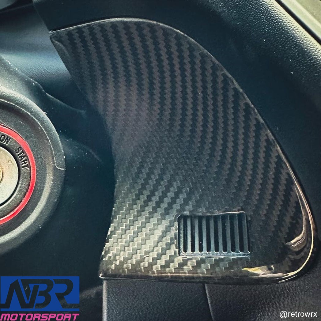 Subaru 2022+ WRX Dry Carbon Fiber Dash Trim Covers LHD & Left Switch Trim Button & Dash Trim Panel Cover LHD Only - NBR Motorsport