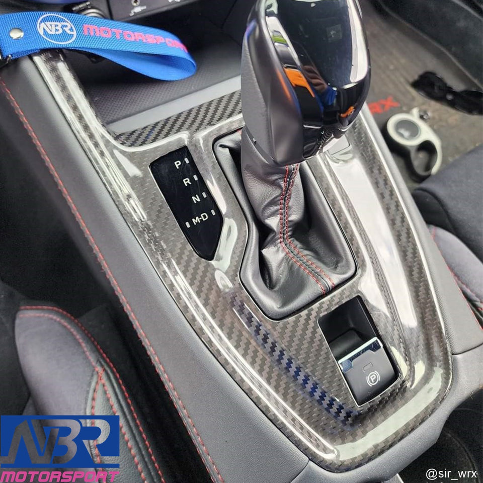 Subaru 2022+ WRX Dry Carbon Fiber CVT Shifter Trim Cover LHD Only - NBR Motorsport