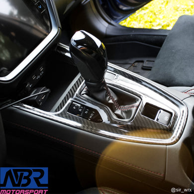 Subaru 2022+ WRX Dry Carbon Fiber CVT Shifter Trim Cover LHD Only - NBR Motorsport