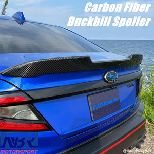 2022+ WRX Carbon Fiber STI Style Duckbill Trunk Spoiler V1 - NBR Motorsport
