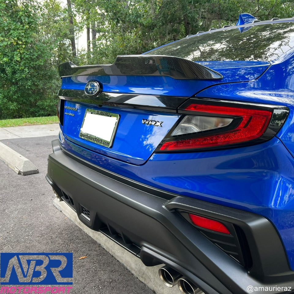 2022+ WRX Carbon Fiber STI Style Duckbill Trunk Spoiler V1