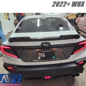 2022+ WRX Carbon Fiber STI Style Duckbill Trunk Spoiler V1 - NBR Motorsport