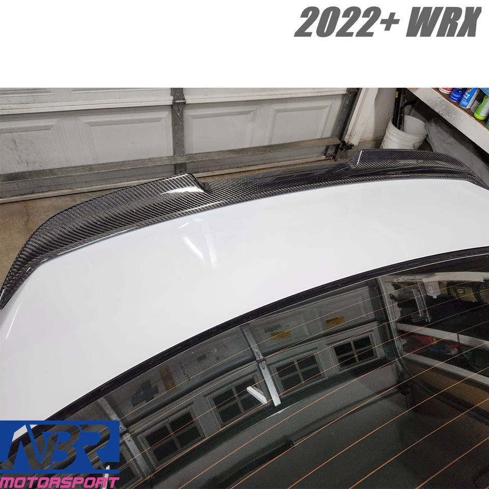 2022+ WRX Carbon Fiber STI Style Duckbill Trunk Spoiler V1 - NBR Motorsport