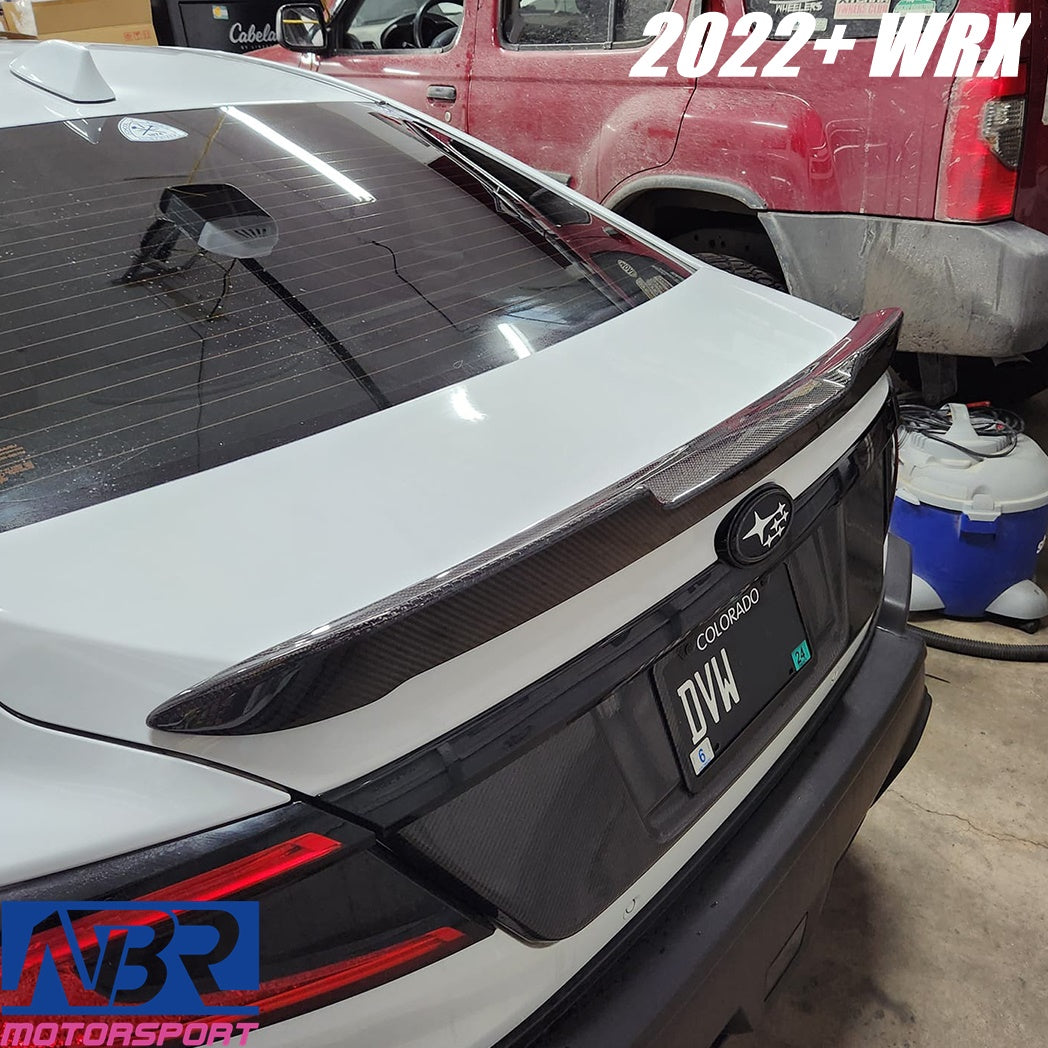 2022+ WRX Carbon Fiber STI Style Duckbill Trunk Spoiler V1