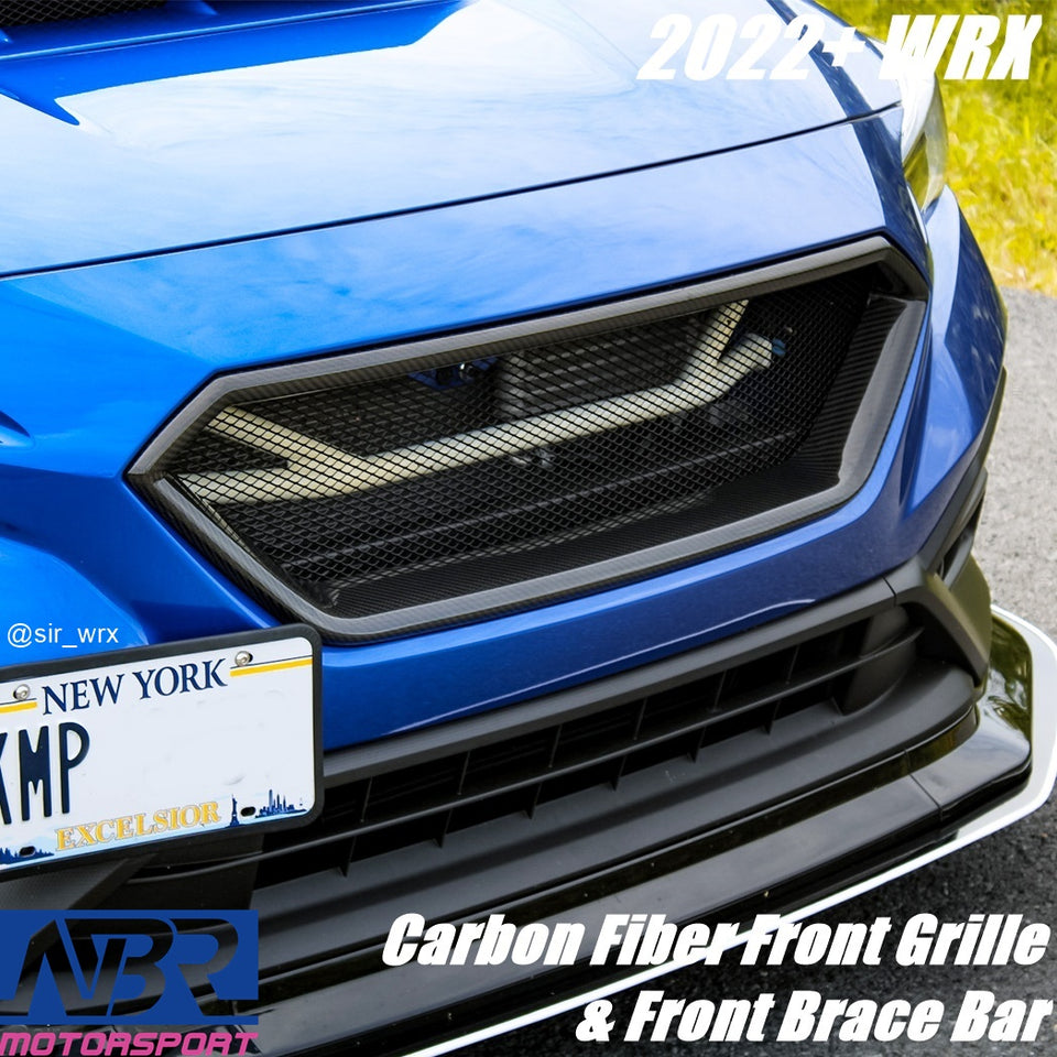 2022+ WRX Carbon Fiber Front Grille + Front Brace - NBR Motorsport