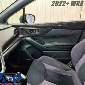 Subaru 2022+ WRX Dry Carbon Fiber Front Door Panel Covers - NBR Motorsport