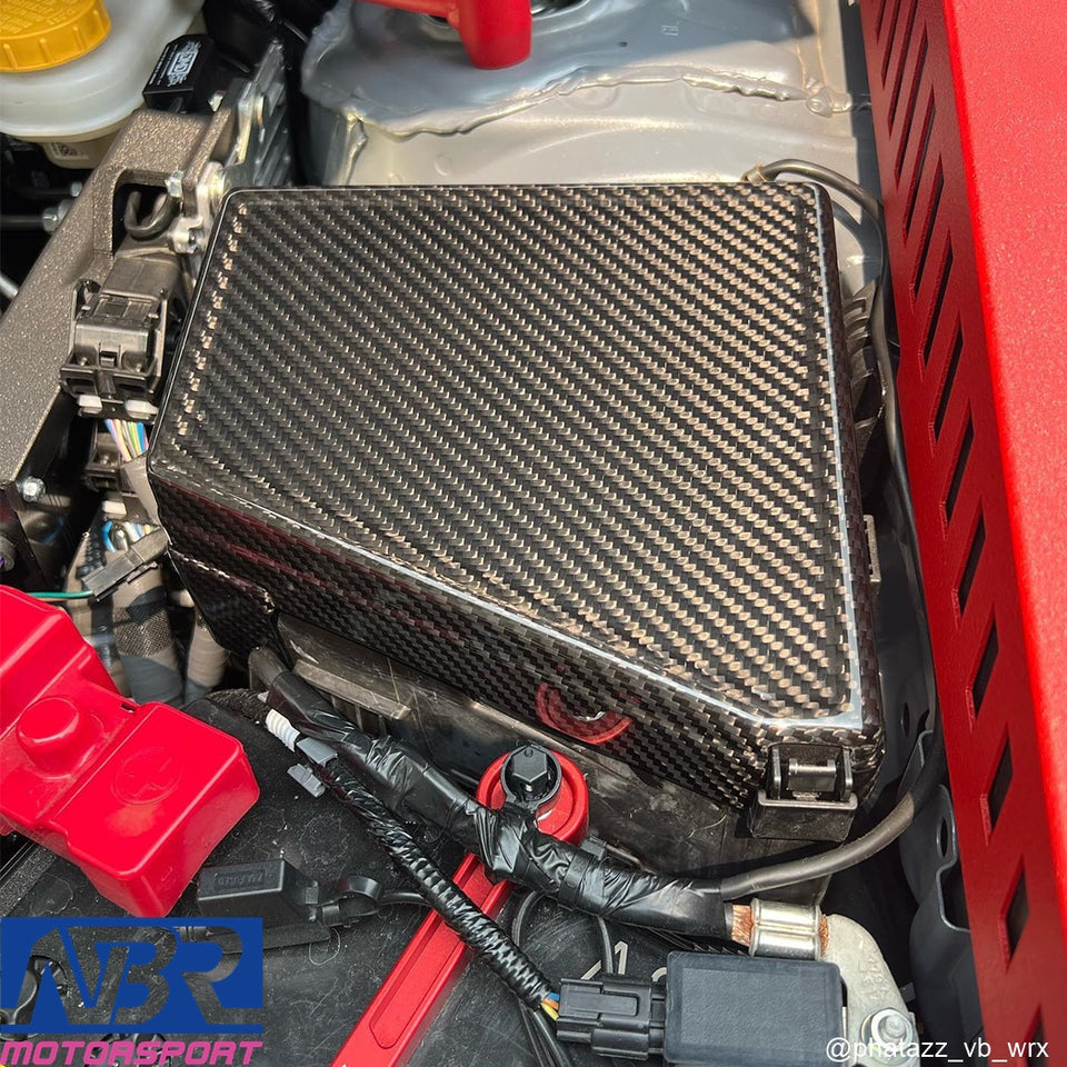 Subaru 2022+ WRX Dry Carbon Engine Fender Shrouds Vented & Fuse Box Cover - NBR Motorsport