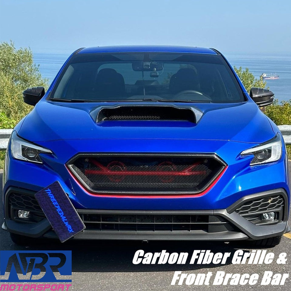 2022+ WRX Carbon Fiber Front Grille + Front Brace - NBR Motorsport