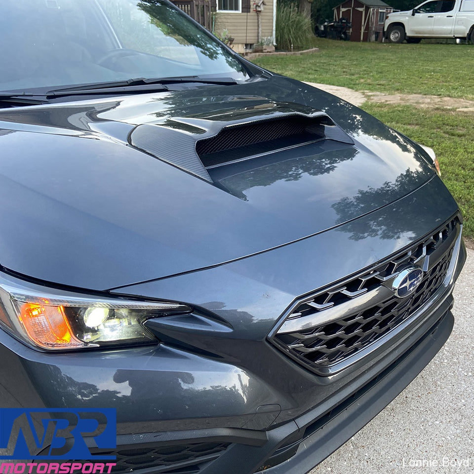 Subaru 2022+ WRX Carbon Fiber Hood Scoop Replacement V1 Style - NBR Motorsport