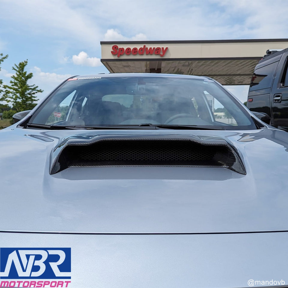 Subaru 2022+ WRX Carbon Fiber Hood Scoop Replacement V1 Style - NBR Motorsport