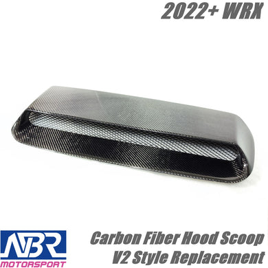 Subaru 2022+ WRX Carbon Fiber Hood Scoop Replacement V2 Style - NBR Motorsport