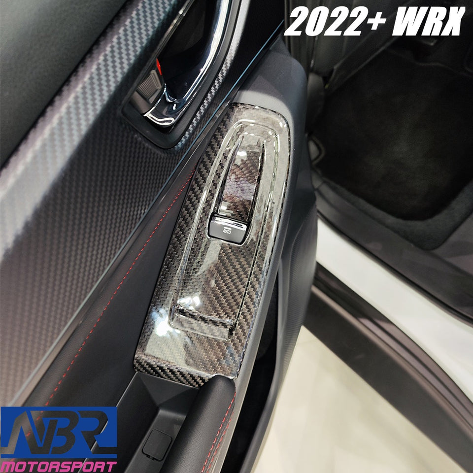 Subaru 2022+ WRX Dry Carbon Fiber Window Switch Covers - NBR Motorsport