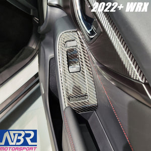 Subaru 2022+ WRX Dry Carbon Fiber Window Switch Covers - NBR Motorsport