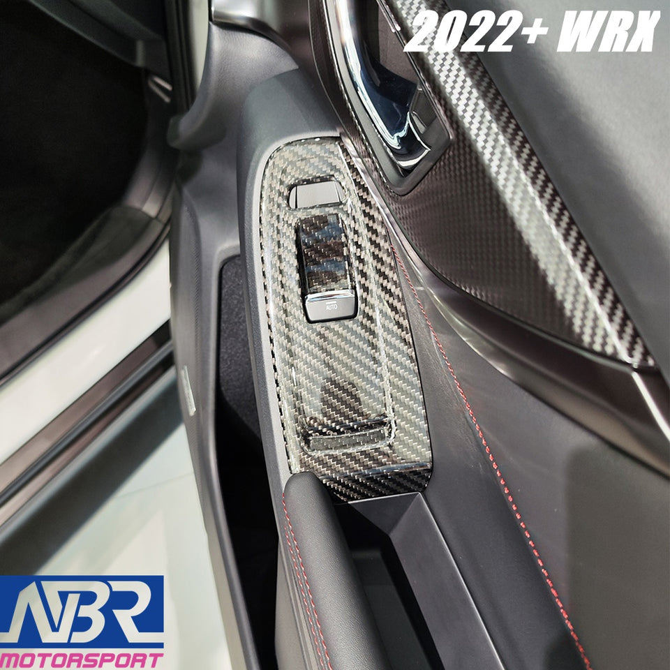 Subaru 2022+ WRX Dry Carbon Fiber Window Switch Covers - NBR Motorsport