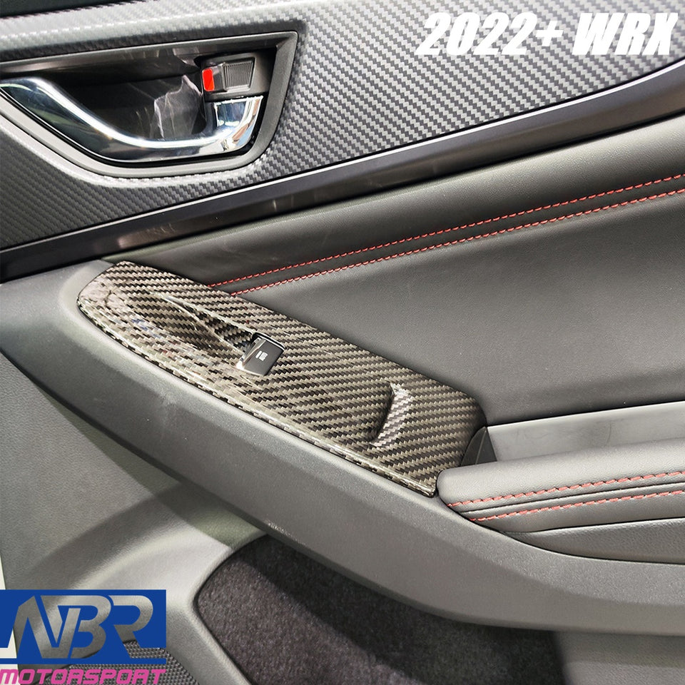 Subaru 2022+ WRX Dry Carbon Fiber Window Switch Covers - NBR Motorsport