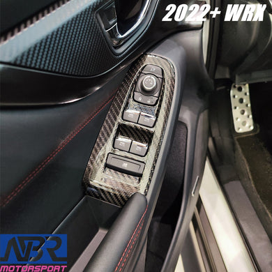 Subaru 2022+ WRX Dry Carbon Fiber Window Switch Covers - NBR Motorsport