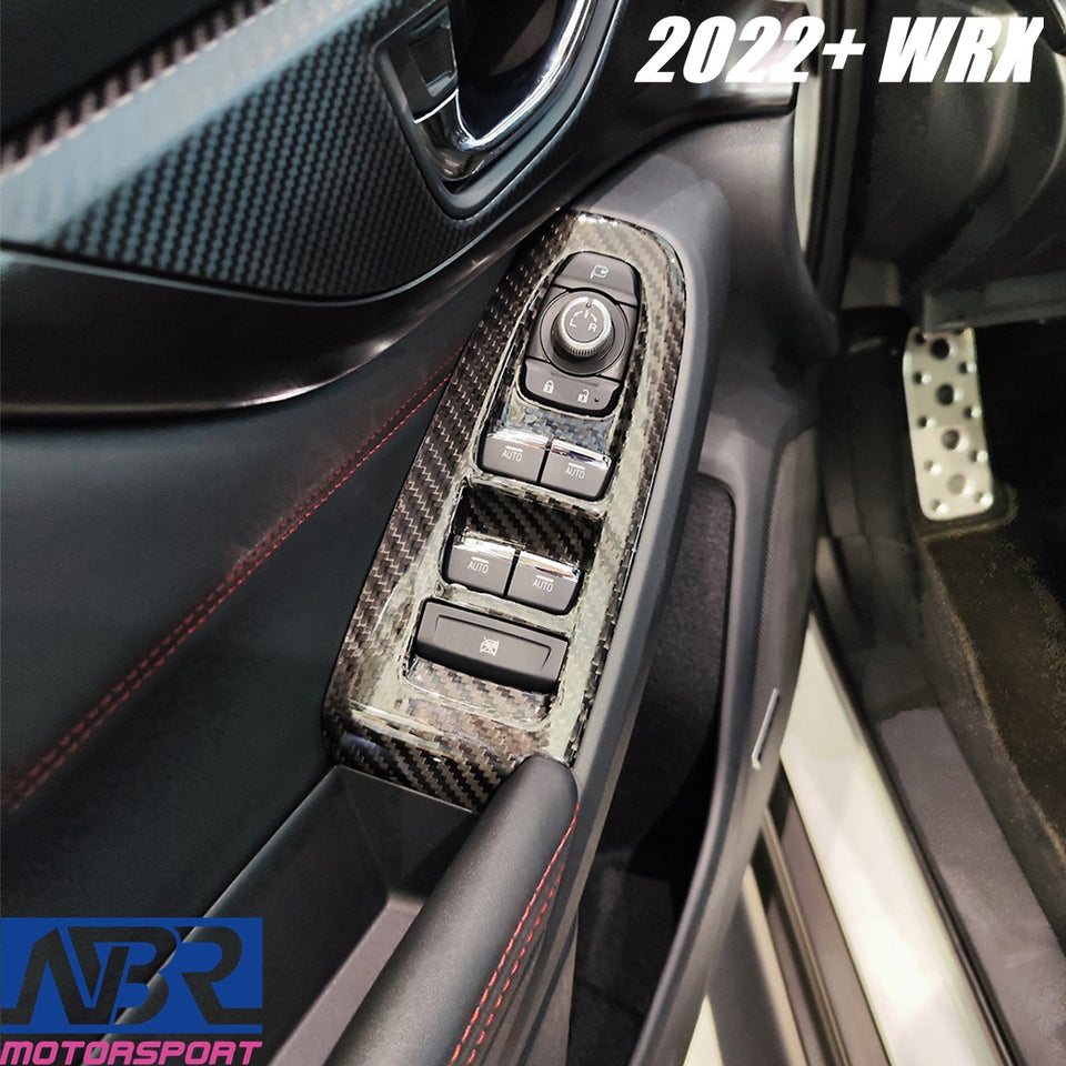Subaru 2022+ WRX Dry Carbon Fiber Window Switch Covers - NBR Motorsport