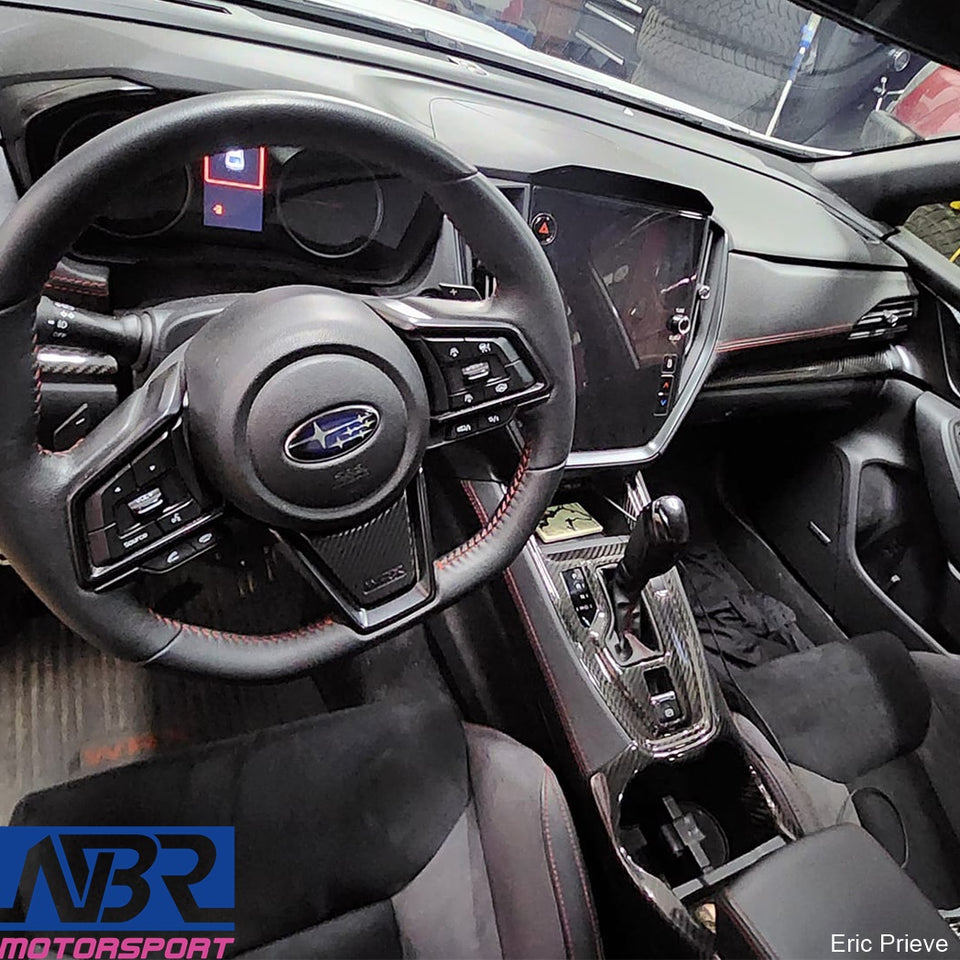 Subaru 2022+ WRX Dry Carbon Fiber CVT Cup Holder Cover - NBR Motorsport