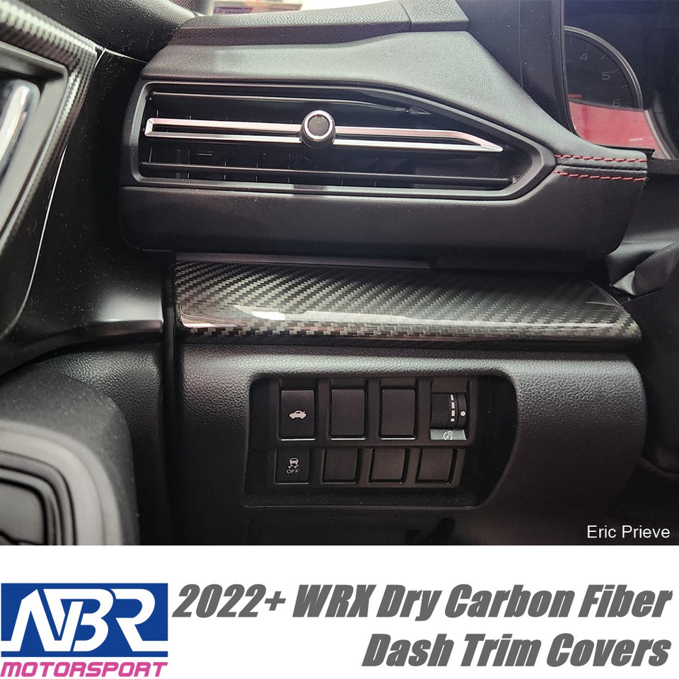 Subaru 2022+ WRX Dry Carbon Fiber Dash Trim Covers LHD Only - NBR Motorsport