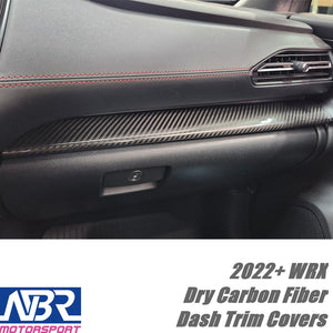 Subaru 2022+ WRX Dry Carbon Fiber Dash Trim Covers LHD Only - NBR Motorsport