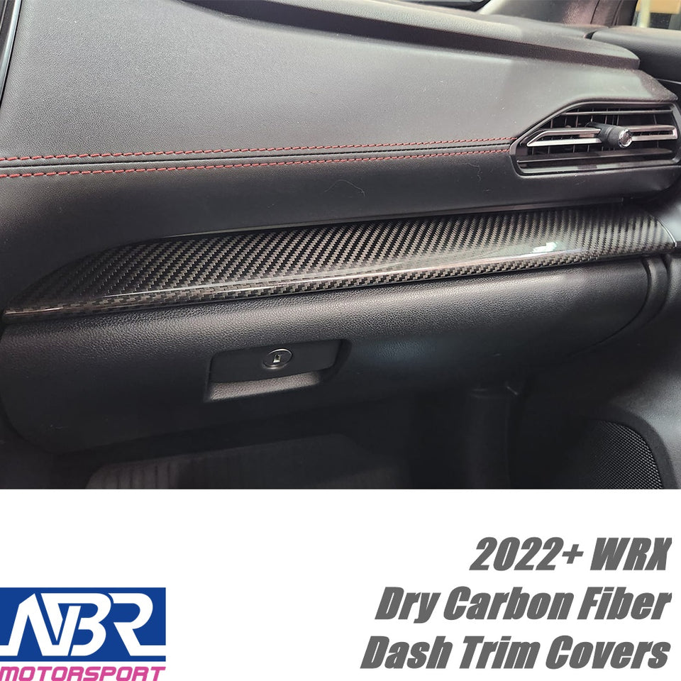 Subaru 2022+ WRX Dry Carbon Fiber Dash Trim Covers LHD Only - NBR Motorsport