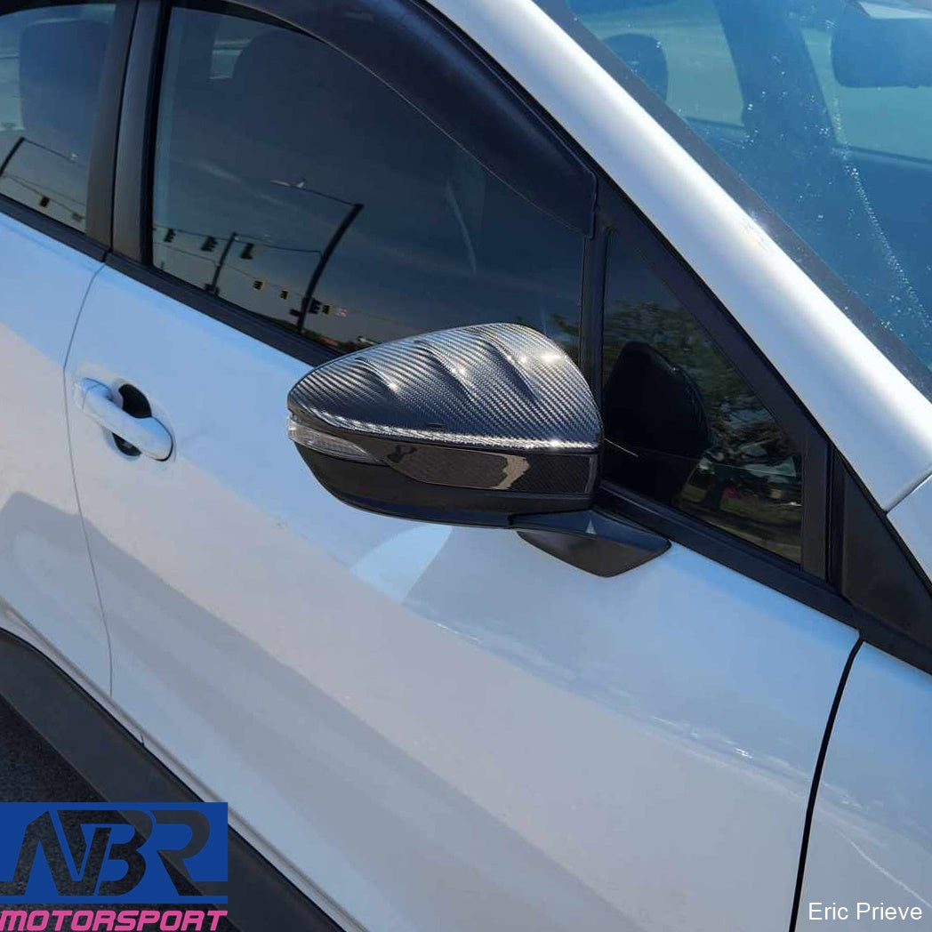 Subaru 2022+ WRX Dry Carbon Fiber Mirror Caps Replacement V2 Style - NBR Motorsport