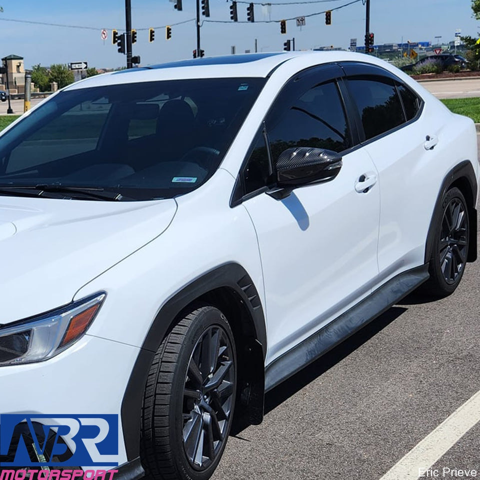 Subaru 2022+ WRX Dry Carbon Fiber Mirror Caps Replacement V2 Style - NBR Motorsport