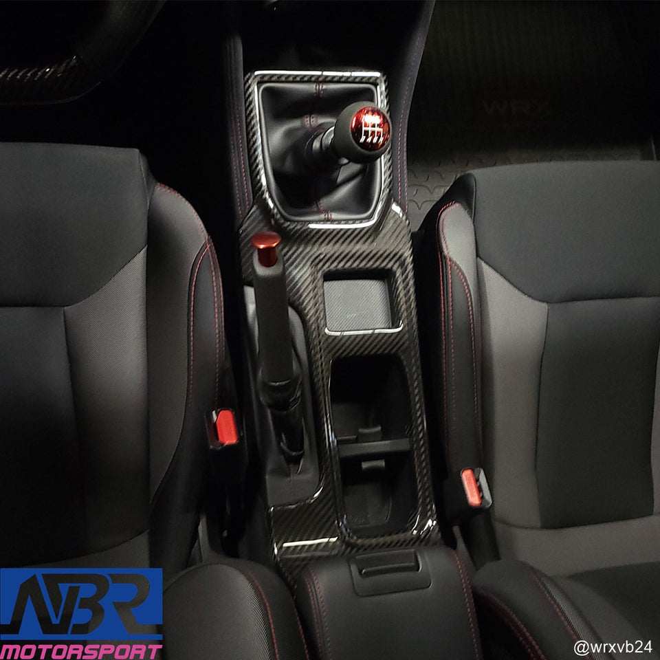 Subaru 2022+ WRX Dry Carbon Fiber MT Shifter Console Cover LHD Only - NBR Motorsport