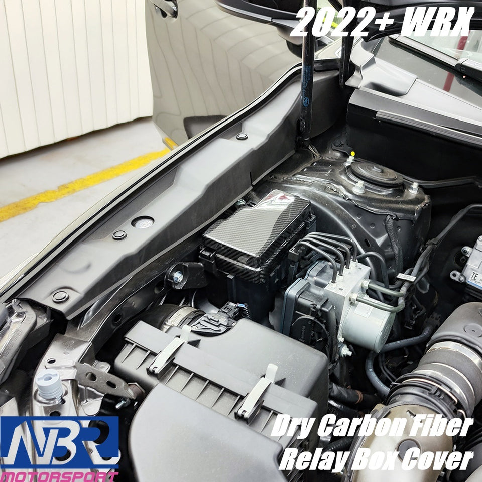 Subaru 2022+ WRX VB Dry Carbon Fiber Fuse Box Cover & Relay Box Cover - NBR Motorsport