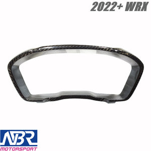 Subaru 2022+ WRX Dry Carbon Fiber Speedometer Cluster Frame Cover LHD