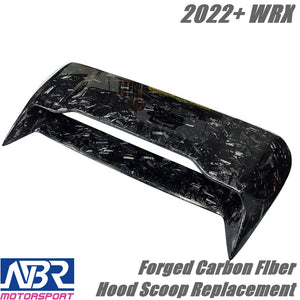 Subaru 2022+ WRX Forged Carbon Fiber Hood Scoop Replacement V1 Style - NBR Motorsport