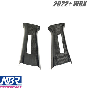 WRX Dry Carbon Fiber B-Pillar Covers