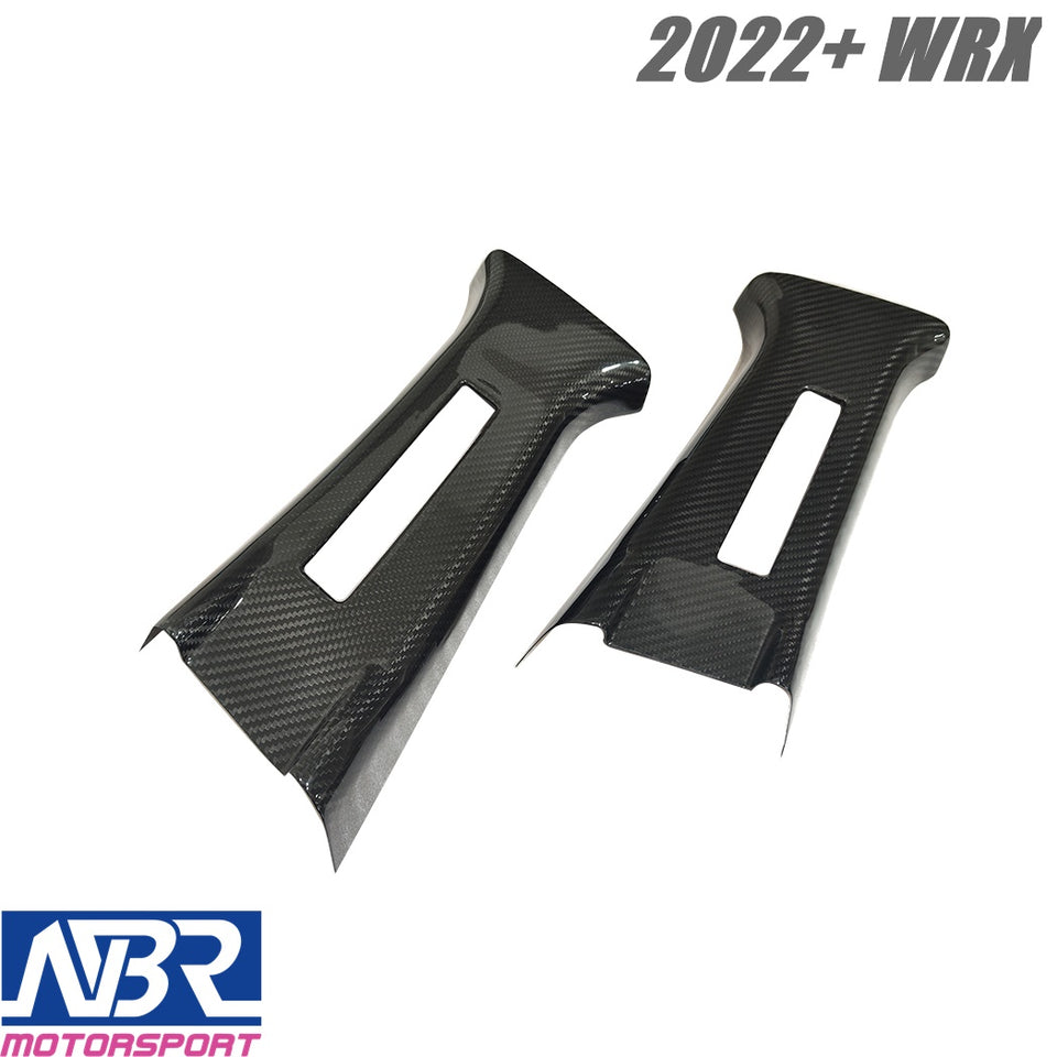 WRX Dry Carbon Fiber B-Pillar Covers