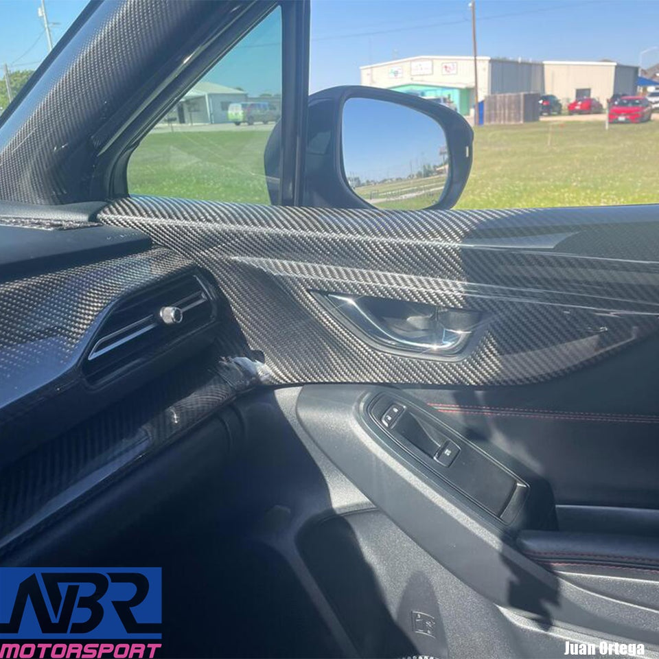 WRX Carbon Fiber Front Door Panel Covers