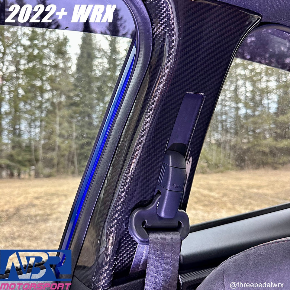 WRX Carbon Fiber B Pillar Covers