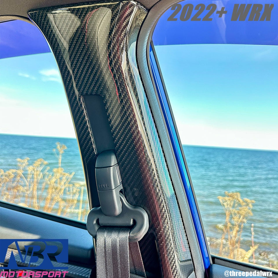 WRX Dry Carbon Fiber Upper B-Pillar